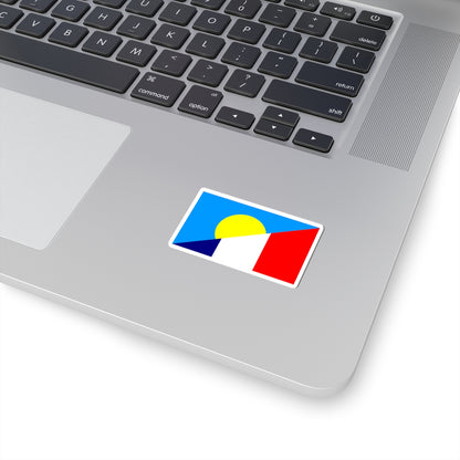 Flag of France and Palau (France) STICKER Vinyl Kiss-Cut Decal