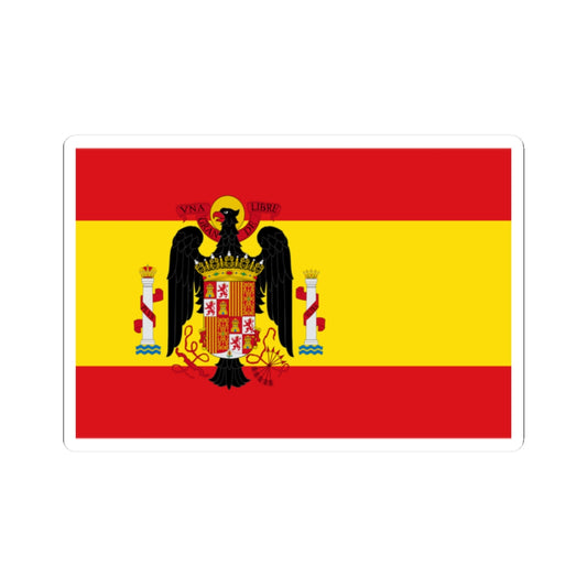 Flag of Spain 1945-1977 (Spain) STICKER Vinyl Kiss-Cut Decal