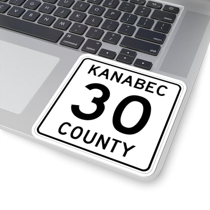 Kanabec County 30 MN (Minnesota) (Road Sign) STICKER Vinyl Kiss-Cut Decal