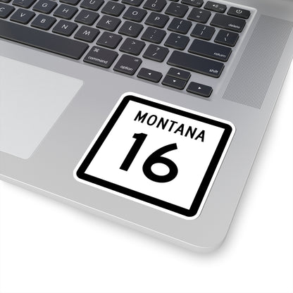 MT-16 (Montana) (Road Sign) STICKER Vinyl Kiss-Cut Decal