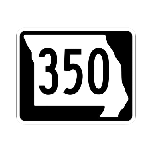 MO-350 (Missouri) (Road Sign) STICKER Vinyl Kiss-Cut Decal