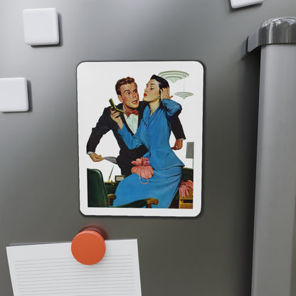 Gorgeous Skinflint, Saturday Evening Post, April 29, 1950 (Magazine Illustration) Refrigerator Magnet