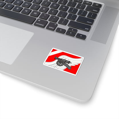 Flag Romanovka Leningrad oblast (Russia) STICKER Vinyl Kiss-Cut Decal