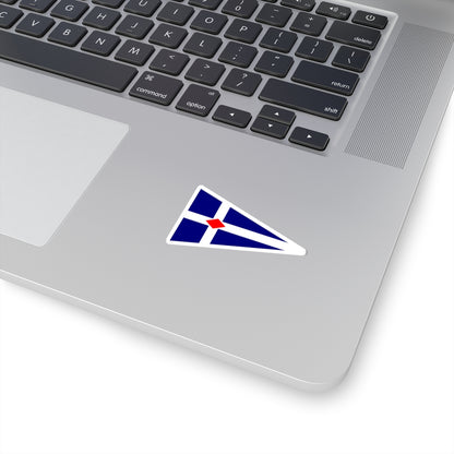 Burgee of Torpoint Mosquito Sailing Club (United Kingdom) STICKER Vinyl Kiss-Cut Decal