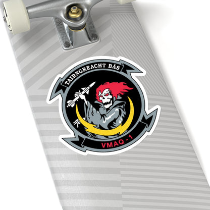 VMAQ 1 Marine Tactical Electronic Warfare Squadron 1 (USMC) STICKER Vinyl Kiss-Cut Decal