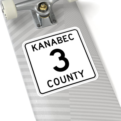 Kanabec County 3 MN (Minnesota) (Road Sign) STICKER Vinyl Kiss-Cut Decal