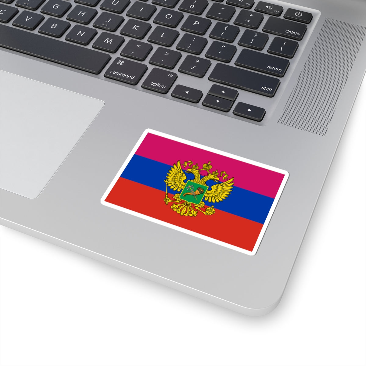 Flag of Russian-occupied Kharkiv Oblast (Russia) STICKER Vinyl Kiss-Cut Decal