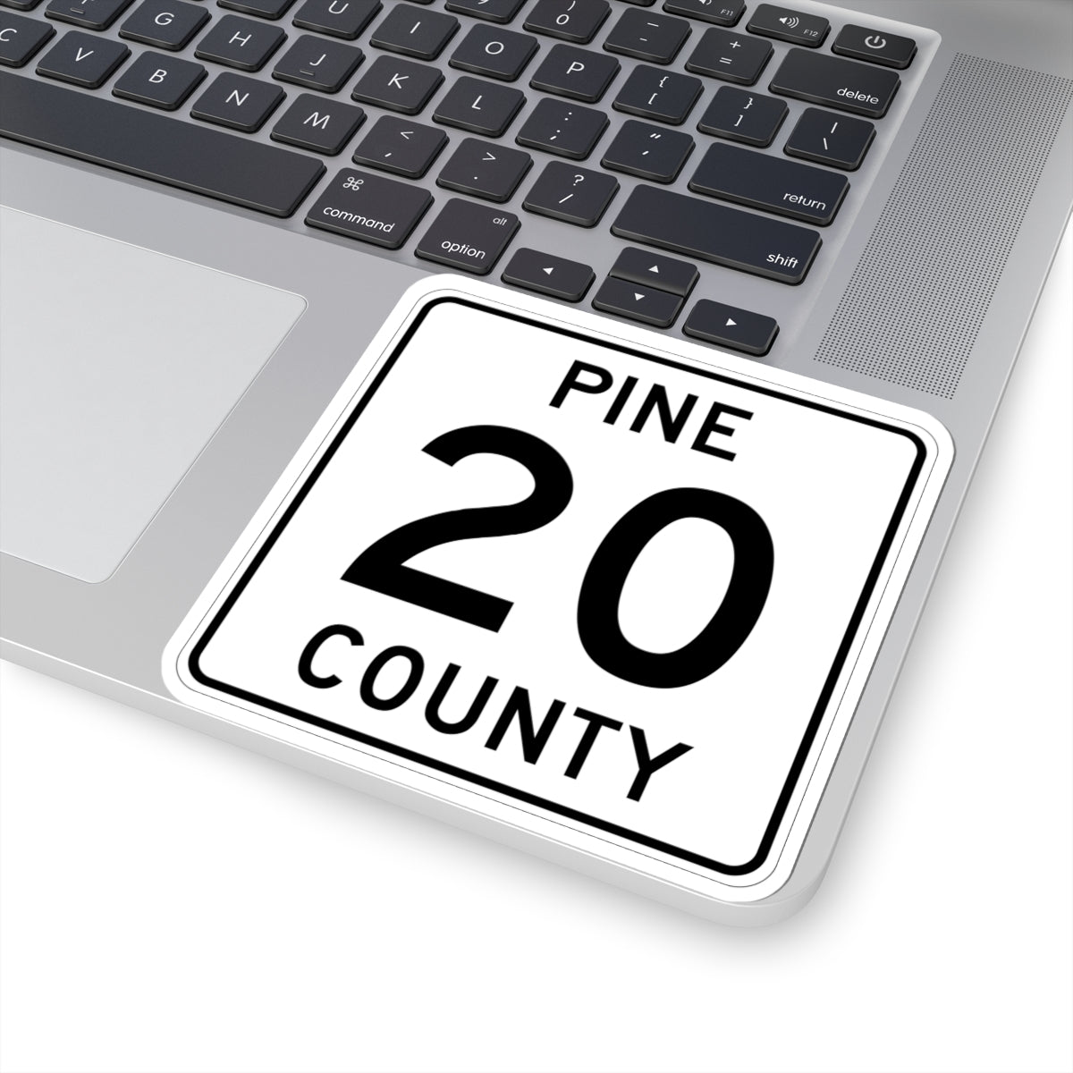 Pine County Route 20 MN (Minnesota) (Road Sign) STICKER Vinyl Kiss-Cut Decal