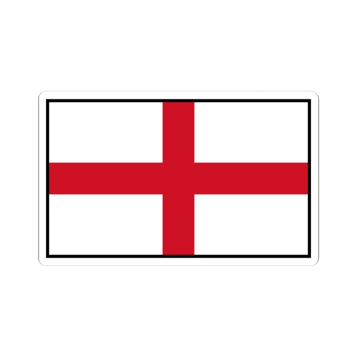 Flag of England bordered (England) STICKER Vinyl Kiss-Cut Decal