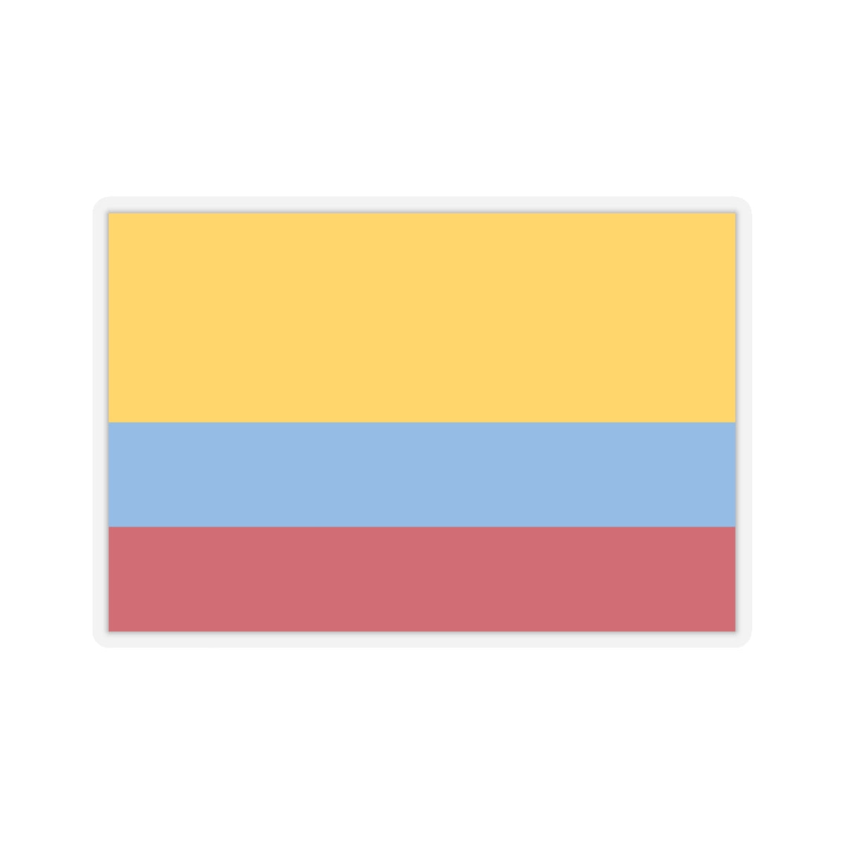 Flag of Venezuela with no coat of arms 1811-1836 (Colombia) STICKER Vinyl Kiss-Cut Decal