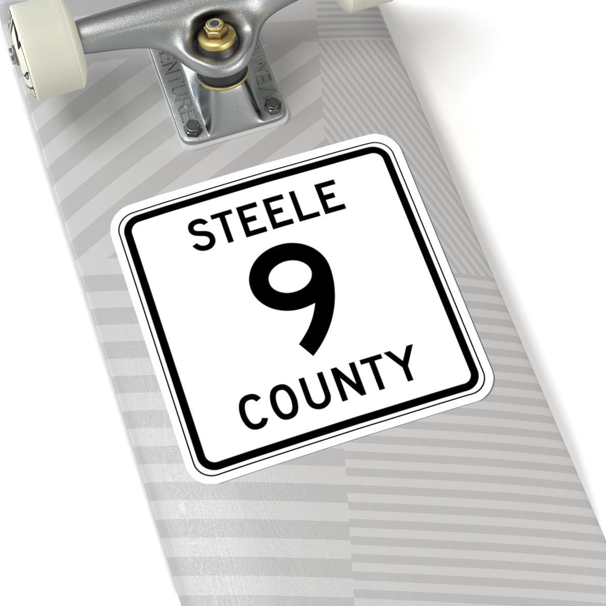 Steele County Route 9 MN (Minnesota) (Road Sign) STICKER Vinyl Kiss-Cut Decal
