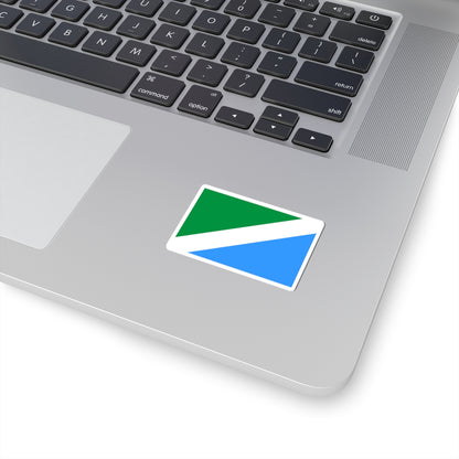 Flag of Ussolie-Sibirskoye Irkutsk oblast old (Russia) STICKER Vinyl Kiss-Cut Decal