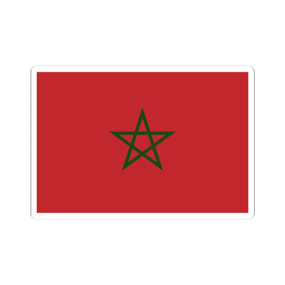 Flag of Morocco palm leaf (Morocco) STICKER Vinyl Kiss-Cut Decal