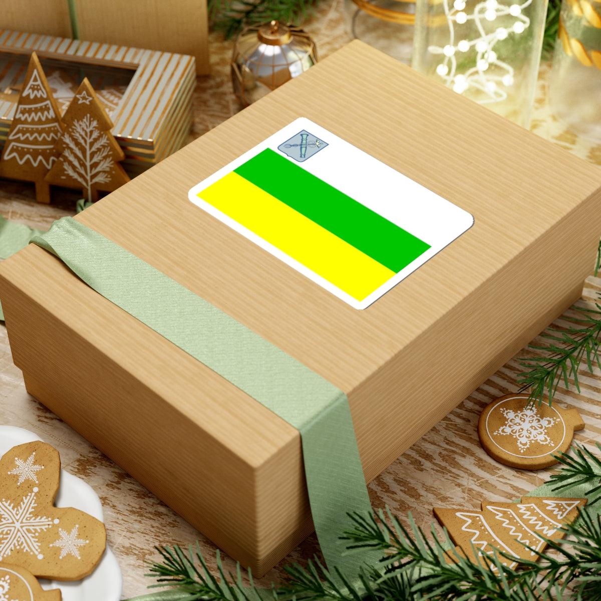 Flag Novozybkova Bryanskaya oblast (Russia) STICKER Vinyl Kiss-Cut Decal