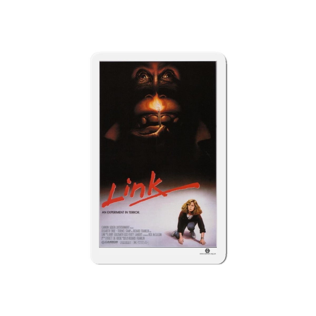 LINK 1986 Movie Poster - Refrigerator Magnet-6 Inch-Die-Cut-1 pc-The Sticker Space