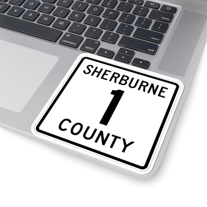 Sherburne County Route 1 (Minnesota) (Road Sign) STICKER Vinyl Kiss-Cut Decal