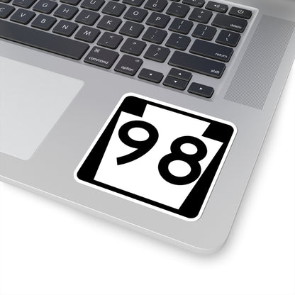 PA-98 (Pennsylvania) (Road Sign) STICKER Vinyl Kiss-Cut Decal