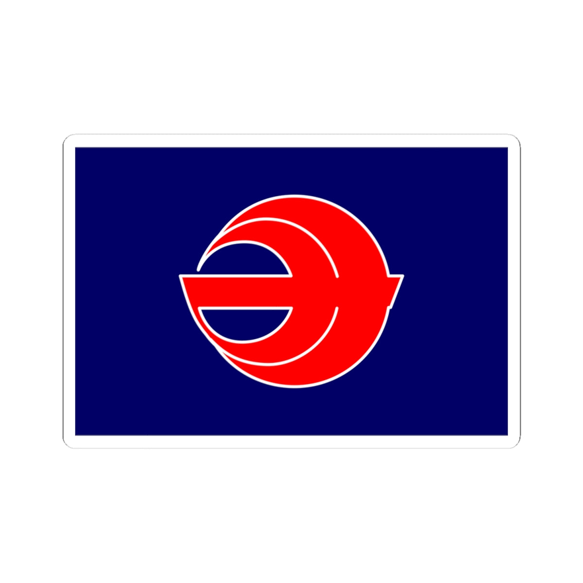 Flag of Minamimaki Nagano (Japan) STICKER Vinyl Kiss-Cut Decal