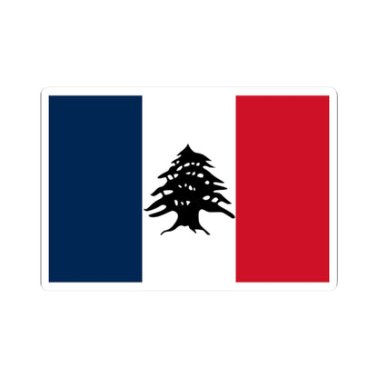 Flag of Lebanon during French Mandate 1920-1943 2 (Lebanon) STICKER Vinyl Kiss-Cut Decal