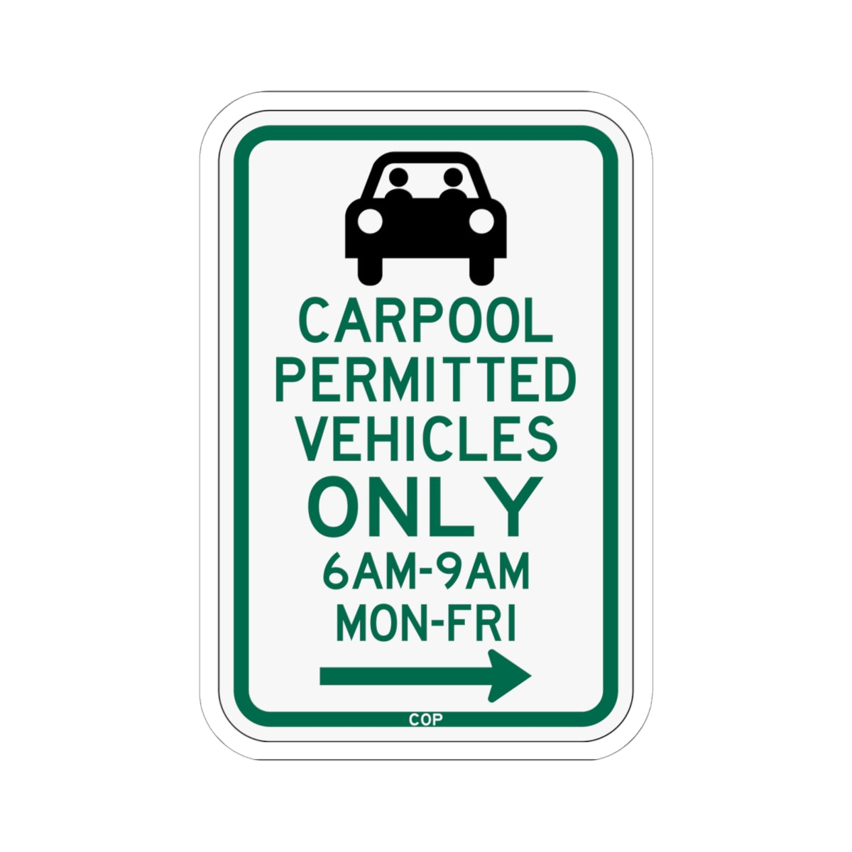 PBOT Road sign P4451R (Oregon) (Road Sign) STICKER Vinyl Kiss-Cut Decal