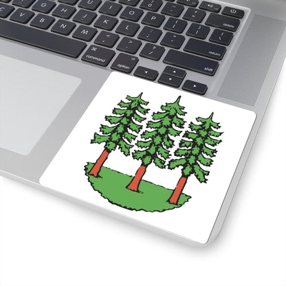 CHE Wald ZH 1926 Flag (Switzerland) STICKER Vinyl Kiss-Cut Decal
