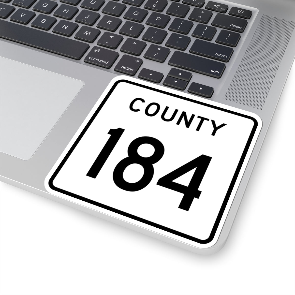 County 184 square (Minnesota) (Road Sign) STICKER Vinyl Kiss-Cut Decal