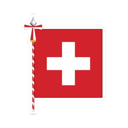Flag of Switzerland parade (Switzerland) STICKER Vinyl Kiss-Cut Decal