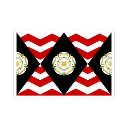 FlagOfSouthYorkshire (England) STICKER Vinyl Kiss-Cut Decal