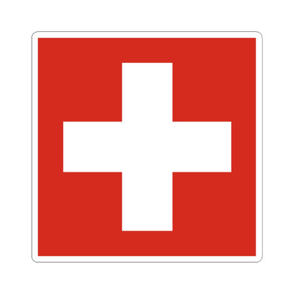 Flag of Switzerland 20-26 (Switzerland) STICKER Vinyl Kiss-Cut Decal