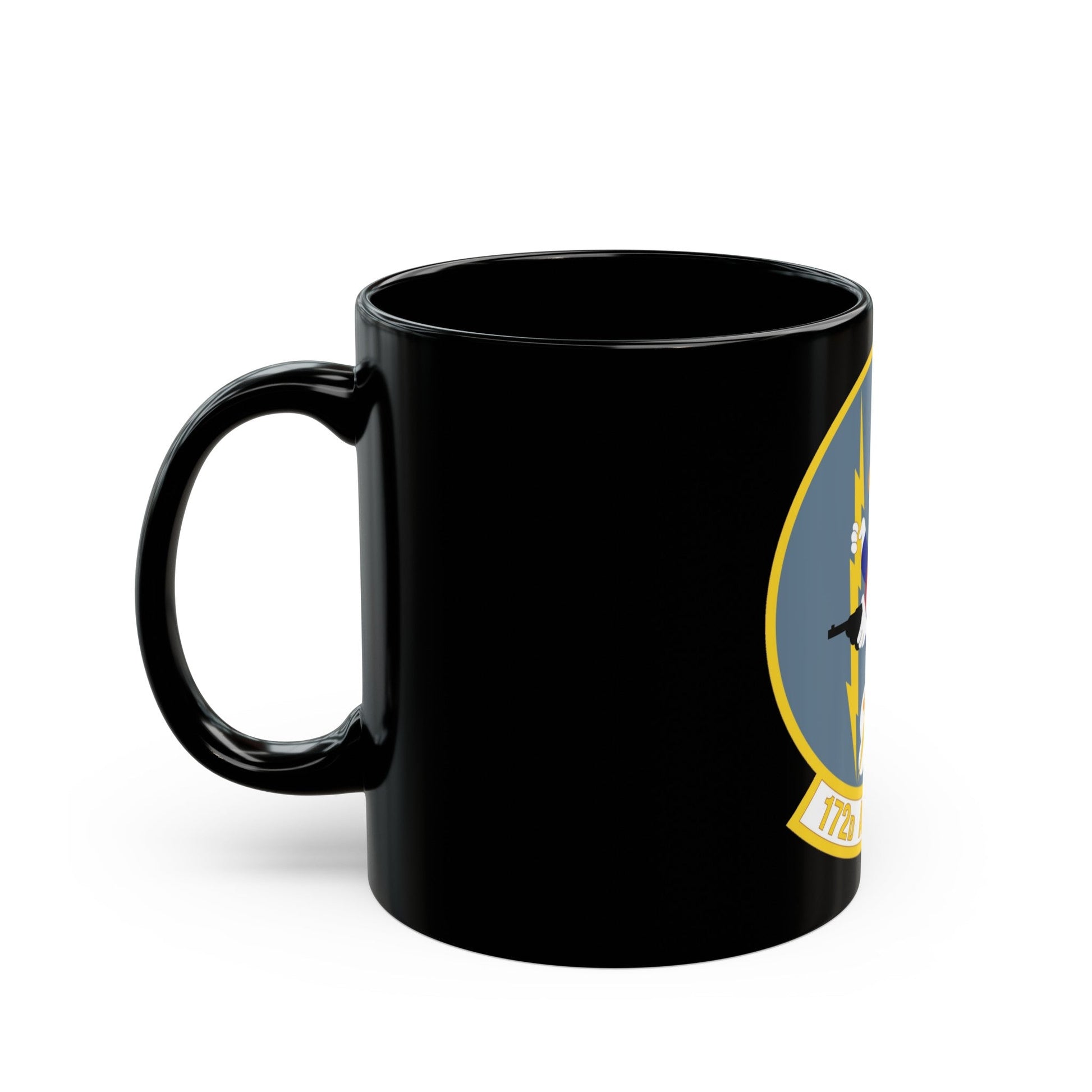 172d Airlift Squadron (U.S. Air Force) Black Coffee Mug-The Sticker Space