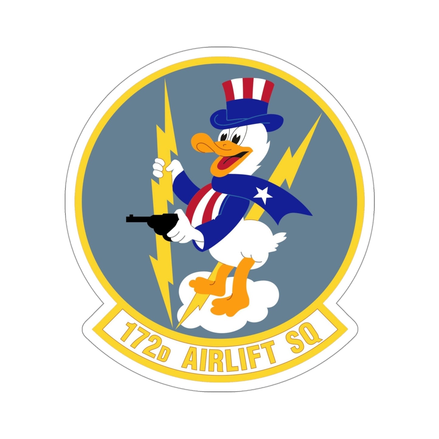 172d Airlift Squadron (U.S. Air Force) STICKER Vinyl Die-Cut Decal-4 Inch-The Sticker Space