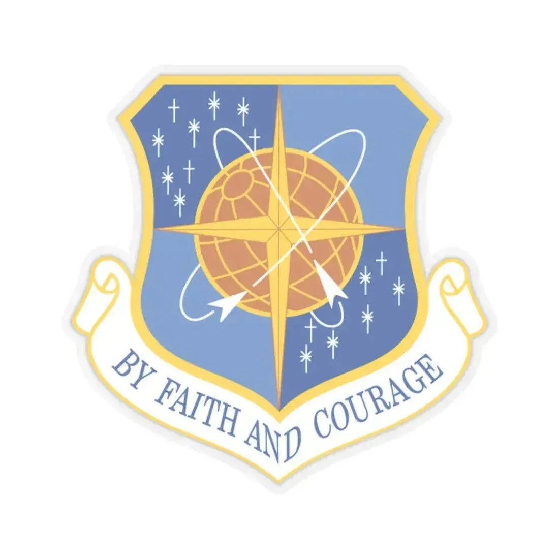 172d Airlift Wing (U.S. Air Force) STICKER Vinyl Kiss-Cut Decal 2 Inch Transparent - The Sticker Space