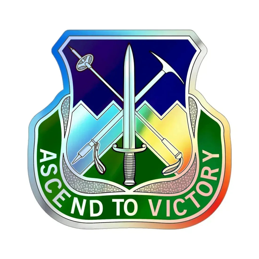 172nd Infantry Regiment (U.S. Army) Holographic STICKER Die-Cut Vinyl Decal 3 Inch Holographic - The Sticker Space