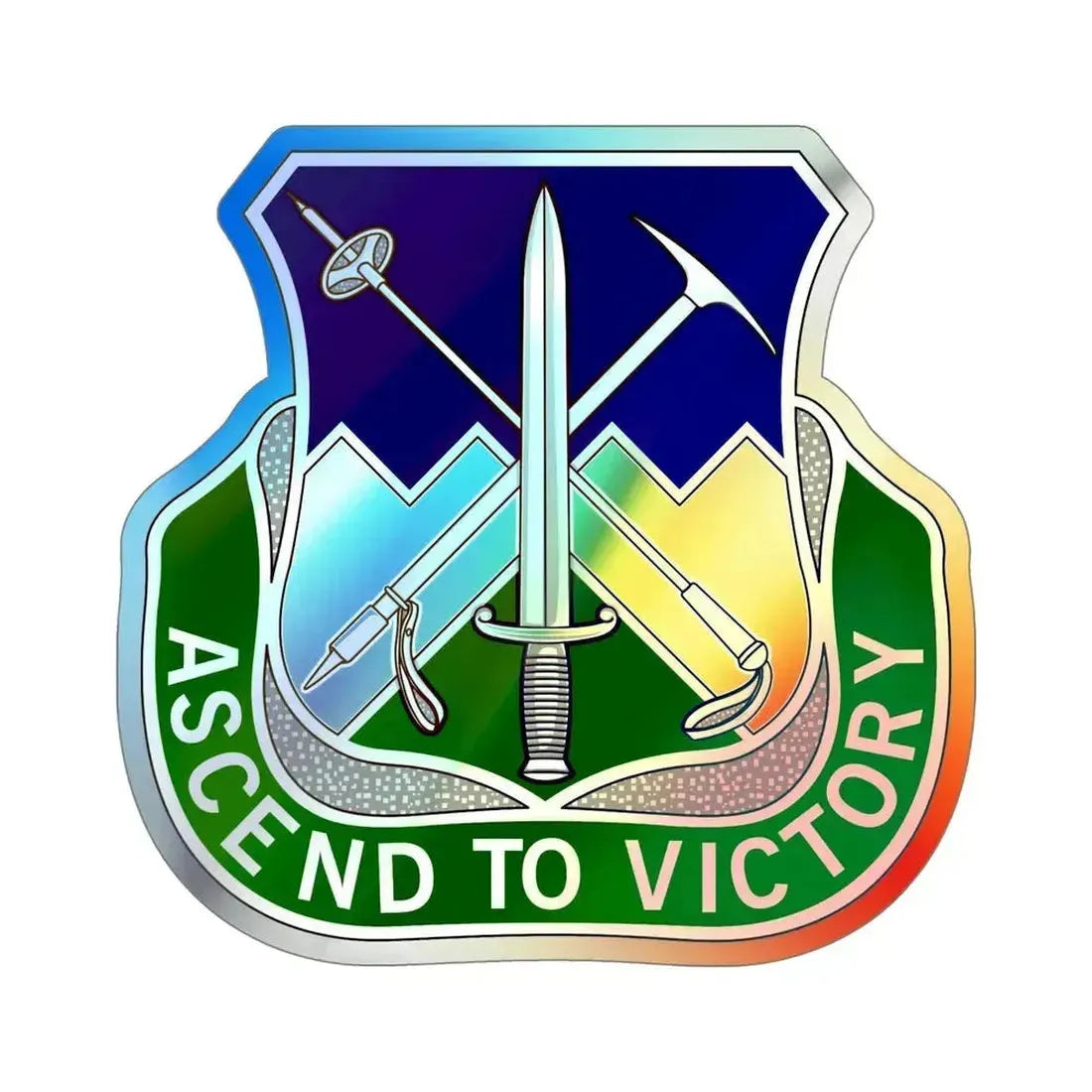 172nd Infantry Regiment (U.S. Army) Holographic STICKER Die-Cut Vinyl Decal 5 Inch Holographic - The Sticker Space