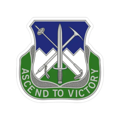 172nd Infantry Regiment (U.S. Army) Transparent STICKER Die-Cut Vinyl Decal 2 Inch - The Sticker Space