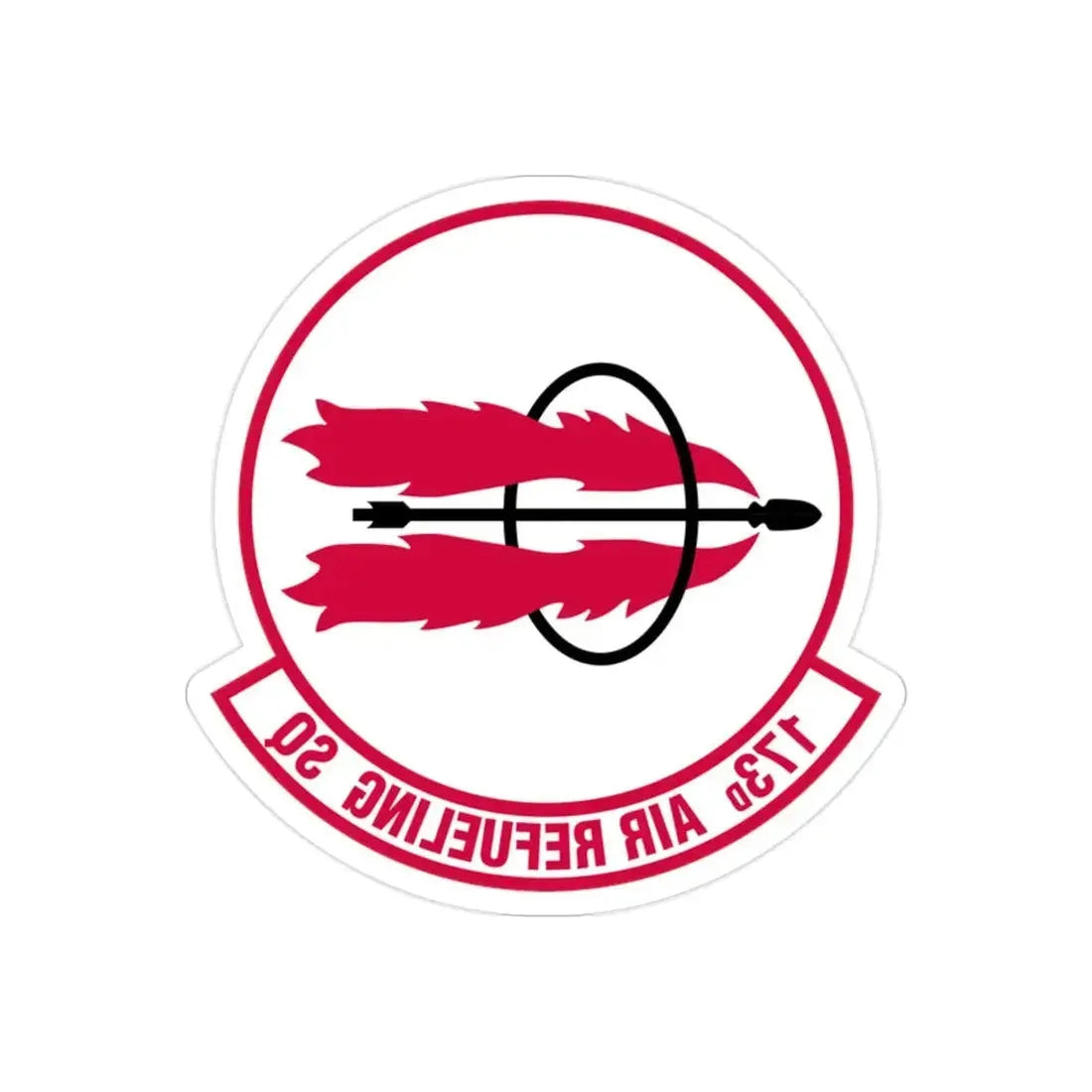 173 Air Refueling Squadron (U.S. Air Force) REVERSE PRINT Transparent Die-Cut STICKER - The Sticker Space