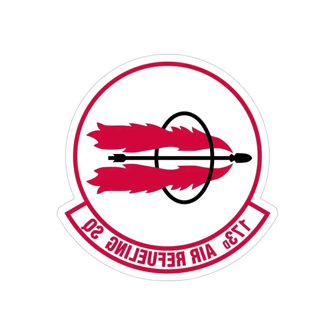 173 Air Refueling Squadron (U.S. Air Force) REVERSE PRINT Transparent Die-Cut STICKER - The Sticker Space