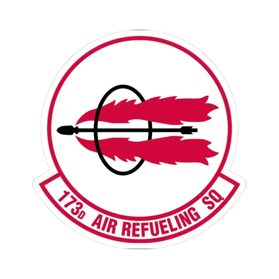 173 Air Refueling Squadron (U.S. Air Force) STICKER Vinyl Kiss-Cut Decal 3 Inch White - The Sticker Space