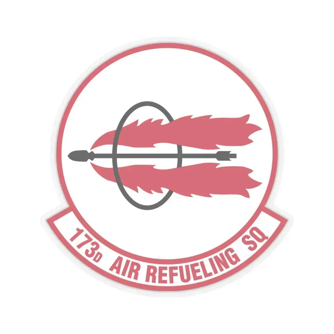 173 Air Refueling Squadron (U.S. Air Force) STICKER Vinyl Kiss-Cut Decal 4 Inch Transparent - The Sticker Space