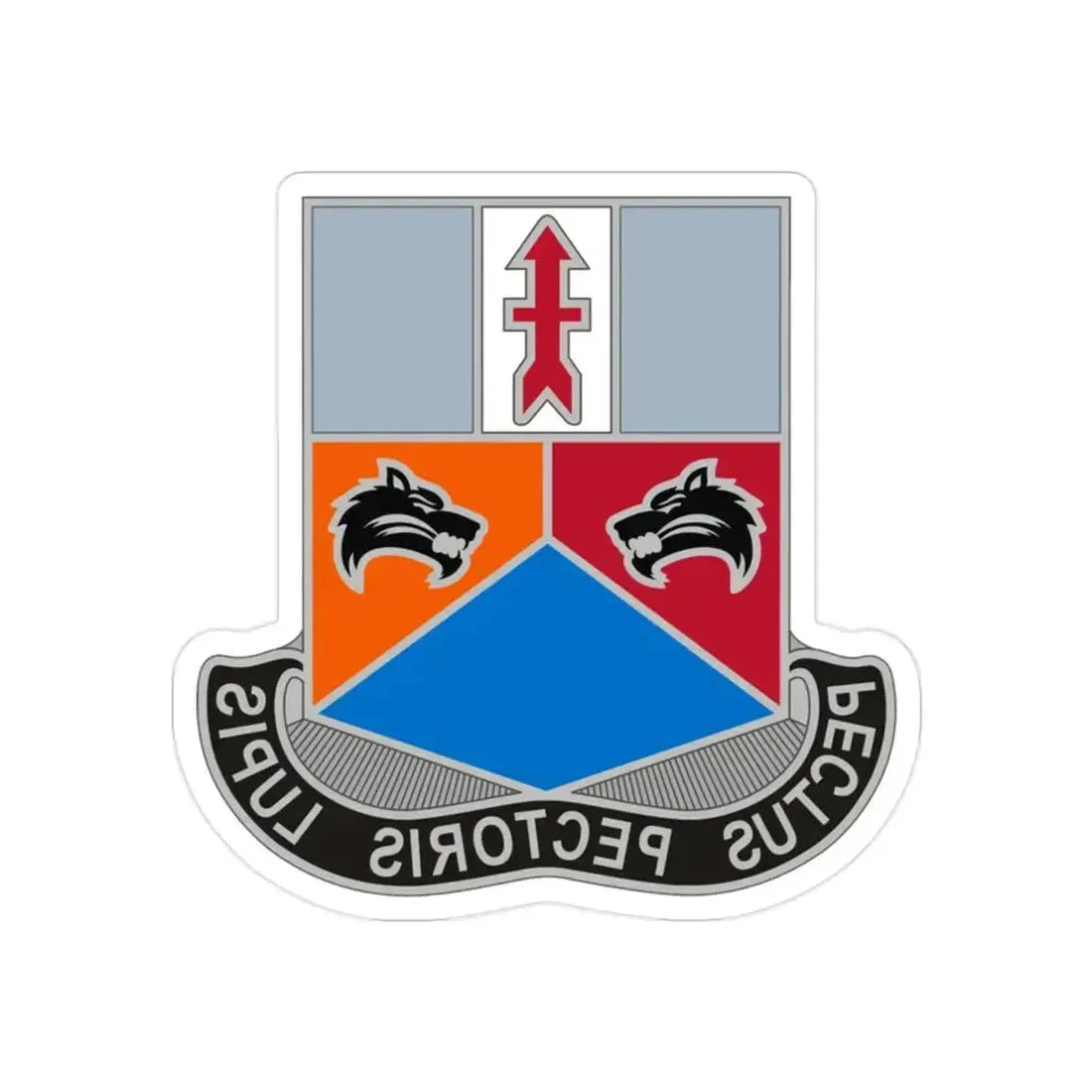 173 Engineer Battalion 2 (U.S. Army) REVERSE PRINT Transparent Die-Cut STICKER 2 Inch Die-Cut Transparent - The Sticker Space