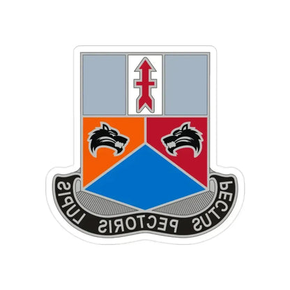173 Engineer Battalion 2 (U.S. Army) REVERSE PRINT Transparent Die-Cut STICKER 2 Inch Die-Cut Transparent - The Sticker Space
