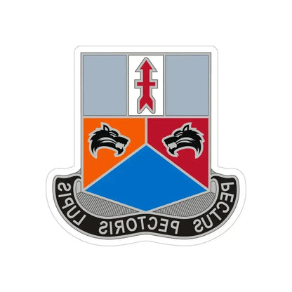 173 Engineer Battalion 2 (U.S. Army) REVERSE PRINT Transparent Die-Cut STICKER 6 Inch Die-Cut Transparent - The Sticker Space