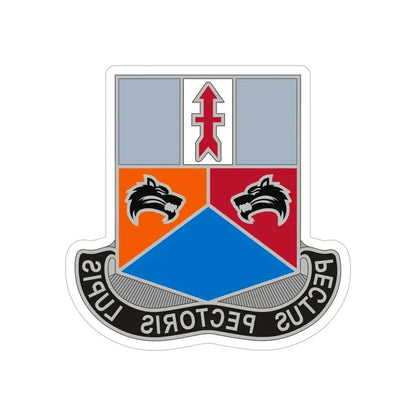 173 Engineer Battalion 2 (U.S. Army) REVERSE PRINT Transparent Die-Cut STICKER - The Sticker Space
