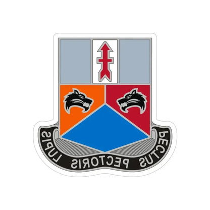 173 Engineer Battalion 2 (U.S. Army) REVERSE PRINT Transparent Die-Cut STICKER - The Sticker Space