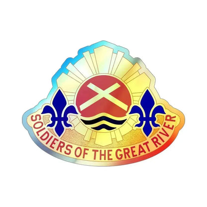 173 Engineer Battalion (U.S. Army) Holographic STICKER Die-Cut Vinyl Decal 4 Inch Holographic - The Sticker Space