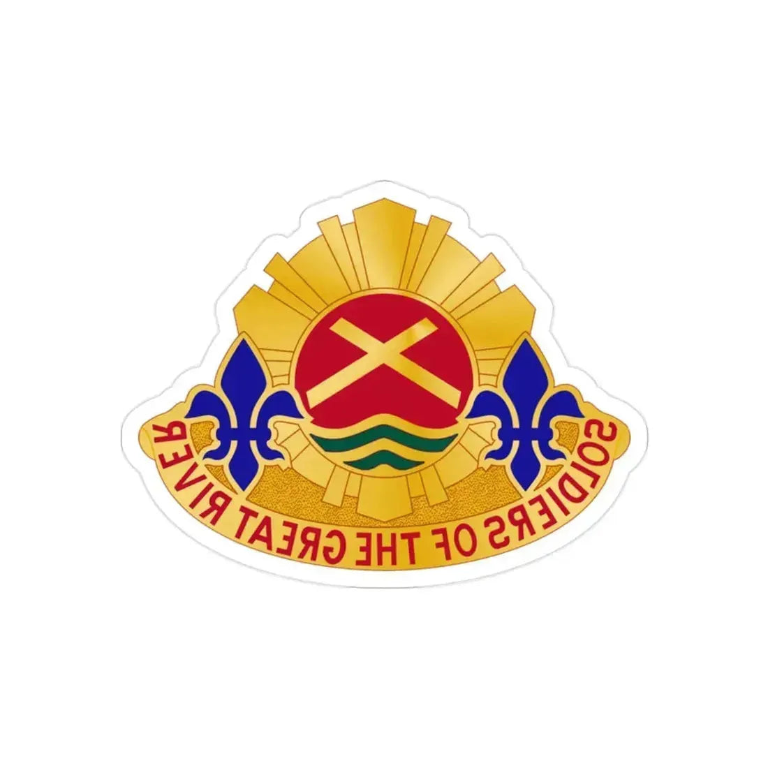 173 Engineer Battalion (U.S. Army) REVERSE PRINT Transparent Die-Cut STICKER 2 Inch Die-Cut Transparent - The Sticker Space