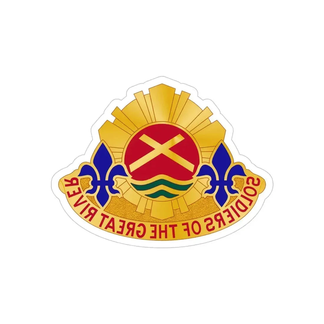 173 Engineer Battalion (U.S. Army) REVERSE PRINT Transparent Die-Cut STICKER - The Sticker Space