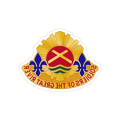 173 Engineer Battalion (U.S. Army) REVERSE PRINT Transparent Die-Cut STICKER - The Sticker Space