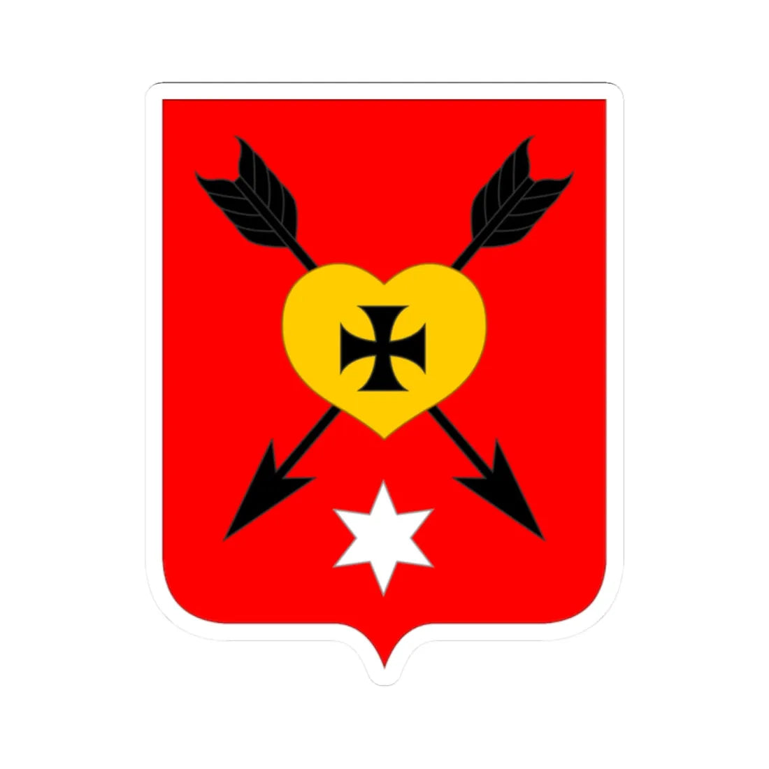 Герб Ічні 1730 (Ukraine) (Coat of Arms) STICKER Vinyl Kiss-Cut Decal 2 Inch White - The Sticker Space