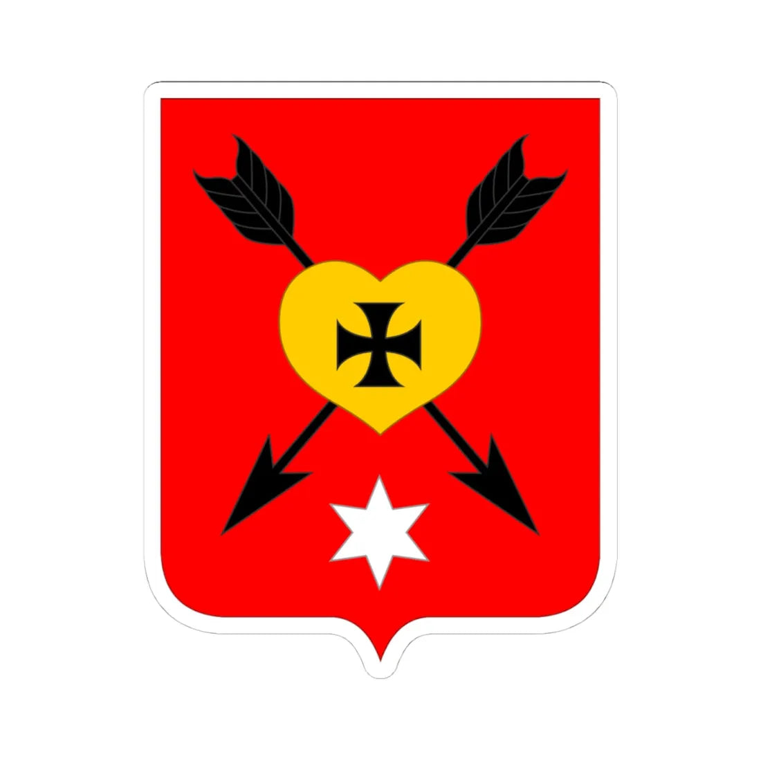 Герб Ічні 1730 (Ukraine) (Coat of Arms) STICKER Vinyl Kiss-Cut Decal 4 Inch White - The Sticker Space